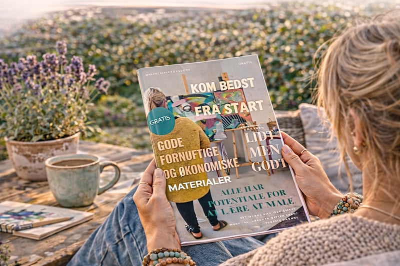 S&aring;dan kommer du godt fra start med dit abstrakte maleri